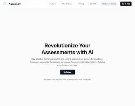 Assessain app screenshot